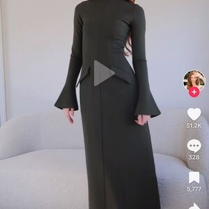 BRAND NEW Batul Bazzi Talia Dress Small Mushroom